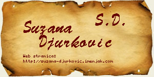 Suzana Đurković vizit kartica